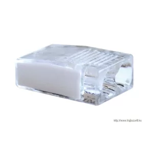   TRACON RVO2,5-2 Csavar nélküli vezetékösszekötő, átlátszó/fehér 2×0,5-2,5mm2, 450VAC, max. 16A