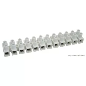   TRACON S15A-H Flexibilis sorozatkapocs, H profil, 12 tag, natúr 10mm2, 450VAC, 50A, PP