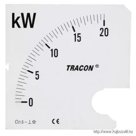   TRACON SCALE-W96/4-1600 Skálalap W96-400V/4 műszerhez 0 - 1600 kW