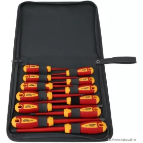   TRACON SDSETOF12 Csavarhúzó 12es szett, 1000V-ra szig., CrV, SLPHPZ, tartóban SL 2.5, 4, 5.5, 6.5, PH0-3, PZ0-3 , AC 1000V