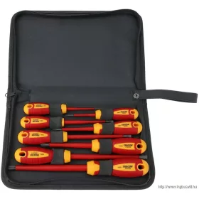   TRACON SDSETOF8 Csavarhúzó 8as szett, 1000V-raszig., CrV, SLPH, tartóban SL 2.5, 4, 5.5, 6.5, PH0-3, AC 1000V