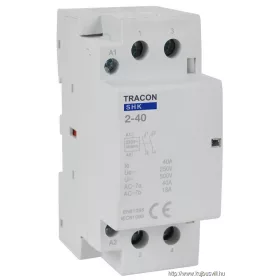   TRACON SHK2-40 Installációs kontaktor 230V AC, 50Hz, 2 Mod, 2×NO, AC1/AC7a, 40A