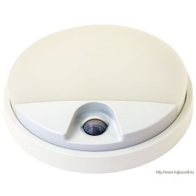   TRACON SLK10W Mozgásérzékelős kerek fali lámpatest 230VAC, 10W, 140°, 2-9m, 10s-5m, 4500K , IP54, 800lm, EEI=G