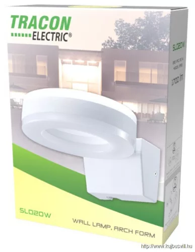 TRACON SLO20W Fali lámpatest, gyűrű forma 230 VAC, 20 W, 1700 lm, 4500K, IP65, EEI=F