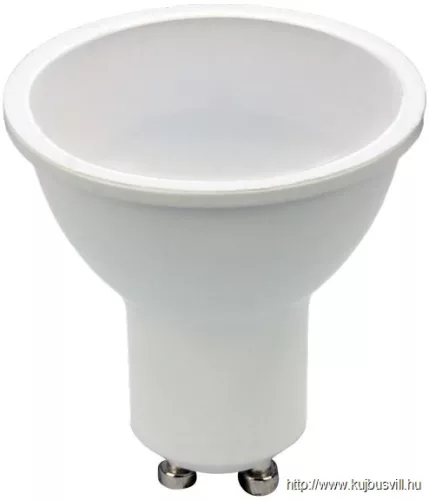 TRACON SMDDGU107NW Fényerő-szabályozható SMD LEDspot fényforrás 230 VAC, 50 Hz, GU10, 7 W, 450 lm, 4000 K, 120°, EEI=G