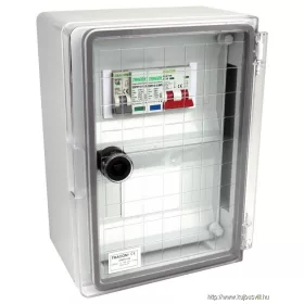   TRACON SPBPV116 Túlfeszültség-védelmi doboz fotovoltaikus rendszerekhez 280×210×130mm,IP65,IK10,AC1+2, 230V, In:16A, Iimp:12.5kA,