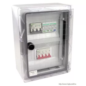  TRACON SPBPV316 Túlfeszültség-védelmi doboz fotovoltaikus rendszerekhez 330×250×130mm,IP65,IK10,AC1+2, 400V, In:16A, Iimp:12.5kA,