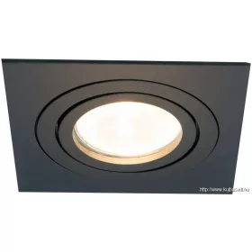   TRACON SPND1B Süllyesztett spot lámpatest, négyzetes, dönthető, fekete 93x93x24mm