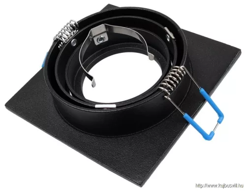 TRACON SPND1B Süllyesztett spot lámpatest, négyzetes, dönthető, fekete 93x93x24mm