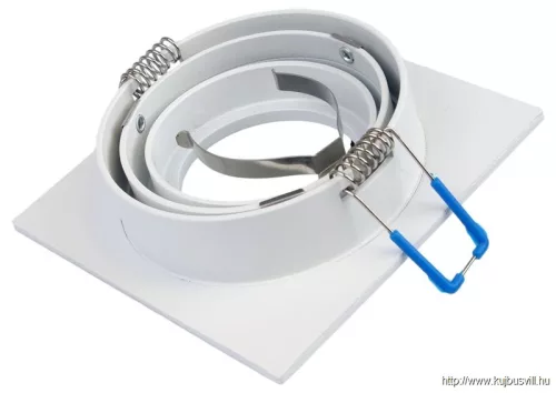 TRACON SPND1W Süllyesztett spot lámpatest, négyzetes, dönthető, fehér 93x93x24mm