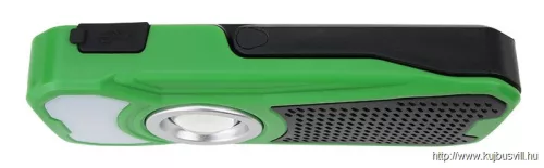 TRACON STLBT10W Akkumulátoros LED kézi lámpa Bluetooth hangszóróval 10/3W, 6000K, 3.7V 3000mAh, 500/180lm, 3,5h, Bluetooth 4.2
