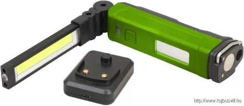 TRACON STLC10W Akkumulátoros LED kézilámpa 10/5W, 6000K, 3,7V, 2000mAh, 600/200lm, 3 h, IP44