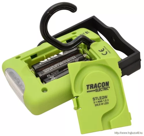 TRACON STLE2W Elemes LED kézi lámpa 2/0,5 W, 6000K, 3×AAA, 200/50lm