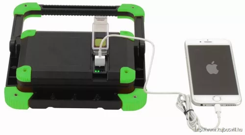 TRACON STLFL10W Akkumulátoros LED szerelő reflektor külső akkumulátor funkci 10 W, 6500 K, 3,7 V, 4400 mAh, Li-Ion, 1000 lm, 3 h, IP54