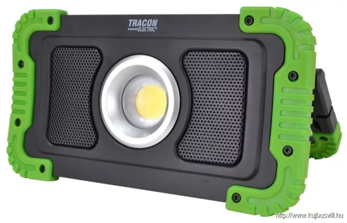 TRACON STLFLBT15W Bluetooth hangszórós akkumulátoros LED szerelő fényvető 15W, 6000K, 3,7V, 8000mAh, Li-Ion, 1500lm, 4-10 h, IP40