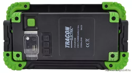 TRACON STLFLBT15W Bluetooth hangszórós akkumulátoros LED szerelő fényvető 15W, 6000K, 3,7V, 8000mAh, Li-Ion, 1500lm, 4-10 h, IP40