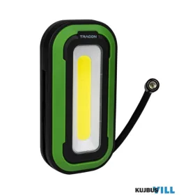   TRACON STLS10W Akkumulátoros LED kézi lámpa 10+2W, 6500K, 3,7V, 1800mAh, 500/110lm,  4h, IP44