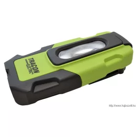   TRACON STLUSB2W Akkumulátoros LED kézi lámpa USB töltő kimenettel 2 W, 6000K, 3,7V, 1800mAh, 200 lm, IP44, 3 h