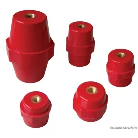 TRACON STS-51-10 Támszigetelő, piros H=51mm, M10