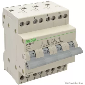 TRACON SVK4-63 Sorolható választókapcsoló 4P, 63A