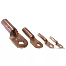   TRACON SZ-CL35 Szigeteletlen hosszított réz szemes csősaru 35mm2, M8, (d1=8,7mm, d2=10,5mm)