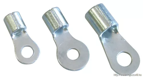 TRACON SZ4-4 Szigeteletlen szemes saru, ónozott elektrolitréz 4mm2, M4, (d1=3,4mm, d2=4,3mm)