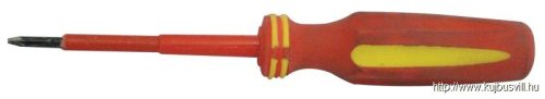 SZ5125F Csavarhúzó, egyenes, 1000V-ra szigetelt, sárga-piros nyél AC 1000V, 5x125mm