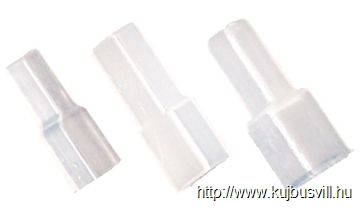 SZICS6 PVC szigetelés rátolható csatlakozó csaphoz (CS6) 6,3×0,8mm