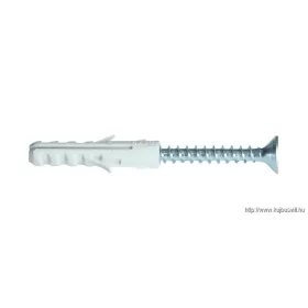 TRACON T10CS-PA Normál tipli+csavar, szürke M10×50mm, PA6