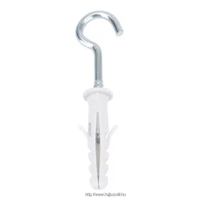   TRACON T6H Peremes tipli+horog szerelvényacél, szürke 6×30mm, PA6.6