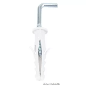   TRACON T6K Peremes tipli + kampó szerelvény, acél, szürke 6×30mm, PA6.6