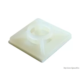   TRACON TALP190 Öntapadós/csavarozható, 4oldalt fűzhető kötegelő talp,natúr 20×20mm, d=2,9mm, PA6.6