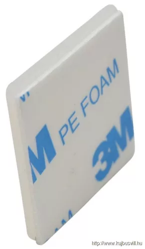 TRACON TALP200 Öntapadós/csavarozható, 4oldalt fűzhető kötegelő talp,natúr 19×19mm, d=5mm, PA6.6, 3M