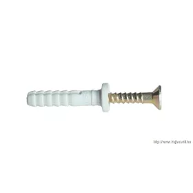   TRACON TB525 Beüthető tipli+csavar, szürke M5×25mm, PA6.6