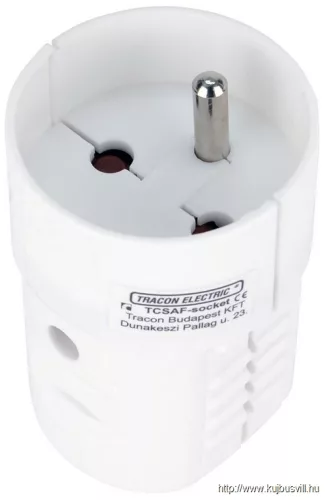 TRACON TCSAF Hordozható (lengő) aljzat csapos védőérintkezővel 1×FRENCH, 250VAC, max.16A