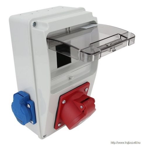 TRACON TDB01-6M Csatlakozó doboz, védelem nélkül Out:2×SCHUKO+1×16A(3P+N+E)