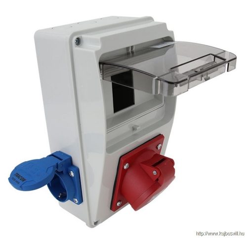 TRACON TDB01-6M Csatlakozó doboz, védelem nélkül Out:2×SCHUKO+1×16A(3P+N+E)