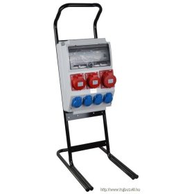   TRACON TDB03-12MVA Csatlakozó doboz védelemmel, állvánnyal Prot.:RCCB,MCB,Out:4×SCHUKO+2×16A(3P+N+E)+1×32A(3P+N+E)