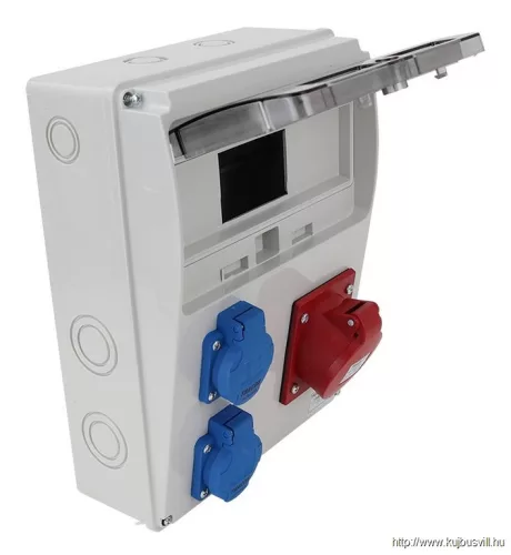 TRACON TDB04-11M Csatlakozó doboz, védelem nélkül Out:2×SCHUKO+1×16A(3P+N+E)