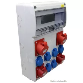   TRACON TDB13-16M Csatlakozó doboz, védelem nélkül Out:6×SCHUKO+2×16A(3P+N+E)+2×32A(3P+N+E)