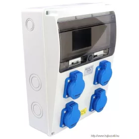   TRACON TDB16-6M Csatlakozó doboz, védelem nélkül Out:4×SCHUKO