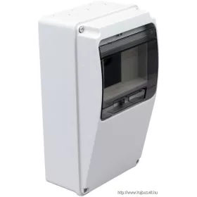   TRACON TDB231377 Üres ipari csatlakozódoboz szerelősínnel, ABS 6 mod, H×W×D=230×130×105mm, IP55