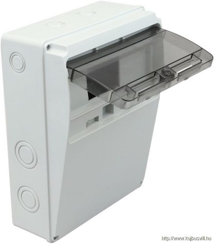 TRACON TDB302210 Üres ipari csatlakozódoboz szerelősínnel, ABS 11 mod, H×W×D=300×230×115mm, IP55