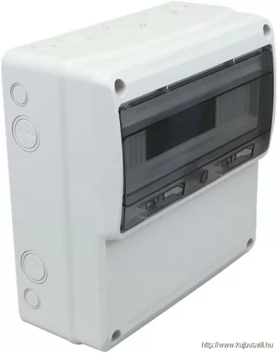 TRACON TDB333315 Üres ipari csatlakozódoboz szerelősínnel, ABS 16mod, H×W×D=330×330×155mm, IP65