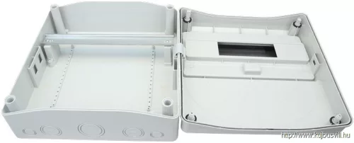 TRACON TDB333315 Üres ipari csatlakozódoboz szerelősínnel, ABS 16mod, H×W×D=330×330×155mm, IP65