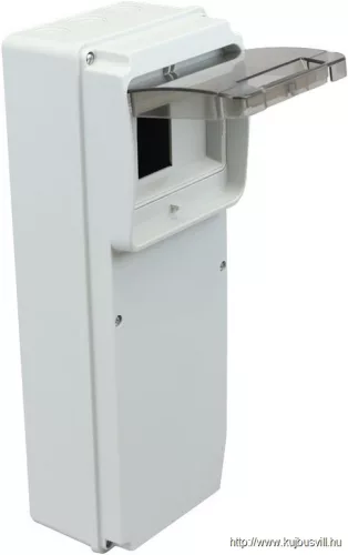 TRACON TDB351377 Üres ipari csatlakozódoboz szerelősínnel, ABS 6 mod, H×W×D=350×130×105mm, IP55