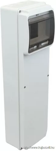 TRACON TDB461377 Üres ipari csatlakozódoboz szerelősínnel, ABS 6 mod, H×W×D=460×130×105mm, IP55