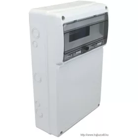   TRACON TDB503315 Üres ipari csatlakozódoboz szerelősínnel, ABS 16 mod, H×W×D=505×330×150mm, IP65