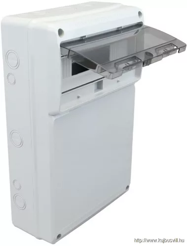 TRACON TDB503315 Üres ipari csatlakozódoboz szerelősínnel, ABS 16 mod, H×W×D=505×330×150mm, IP65