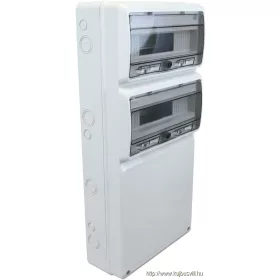   TRACON TDB683315 Üres ipari csatlakozódoboz szerelősínnel, ABS 32mod, H×W×D=685×330×150mm, IP65